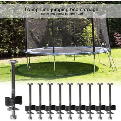12 Stück Trampolin-Zaunpfosten-Abstandshalter, Trampolin-Schraube aus verzinktem Stahl, Schraube Image