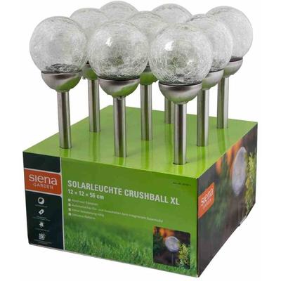 Solarleuchte Crushball xl, Edelstahl/Glas/Kunststoff 1 led, ø 12 x 56 cm Image
