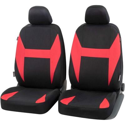Carcomfort - Autositzbezug Caledon, PKW-Schonbezüge für 2 Vordersitze schwarz/rot Image