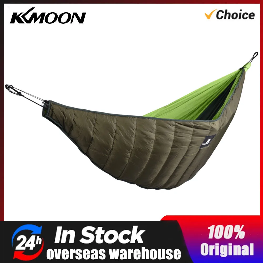 Ultraleichte Outdoor-Hängematte Camping Unterdecke tragbare Winter warm unter Stepp decke Baumwolle Hängematte Weihnachts geschenk neu in