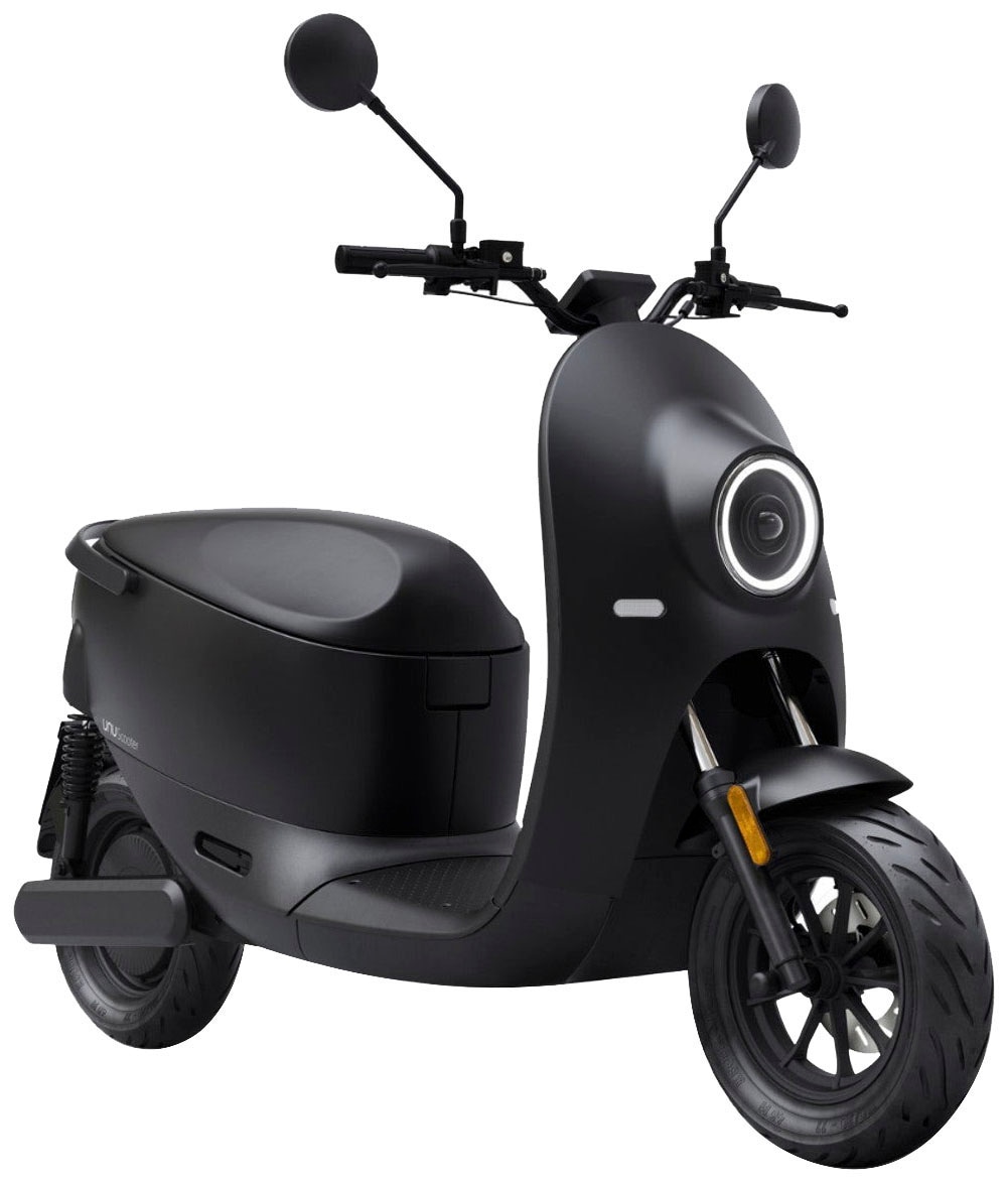 E-Motorroller UNU "Scooter Move 2kW matt black", schwarz (schwarz, schwarz), Elektromotorroller, 45 km/h, B:68cm H:106cm L:182cm Image