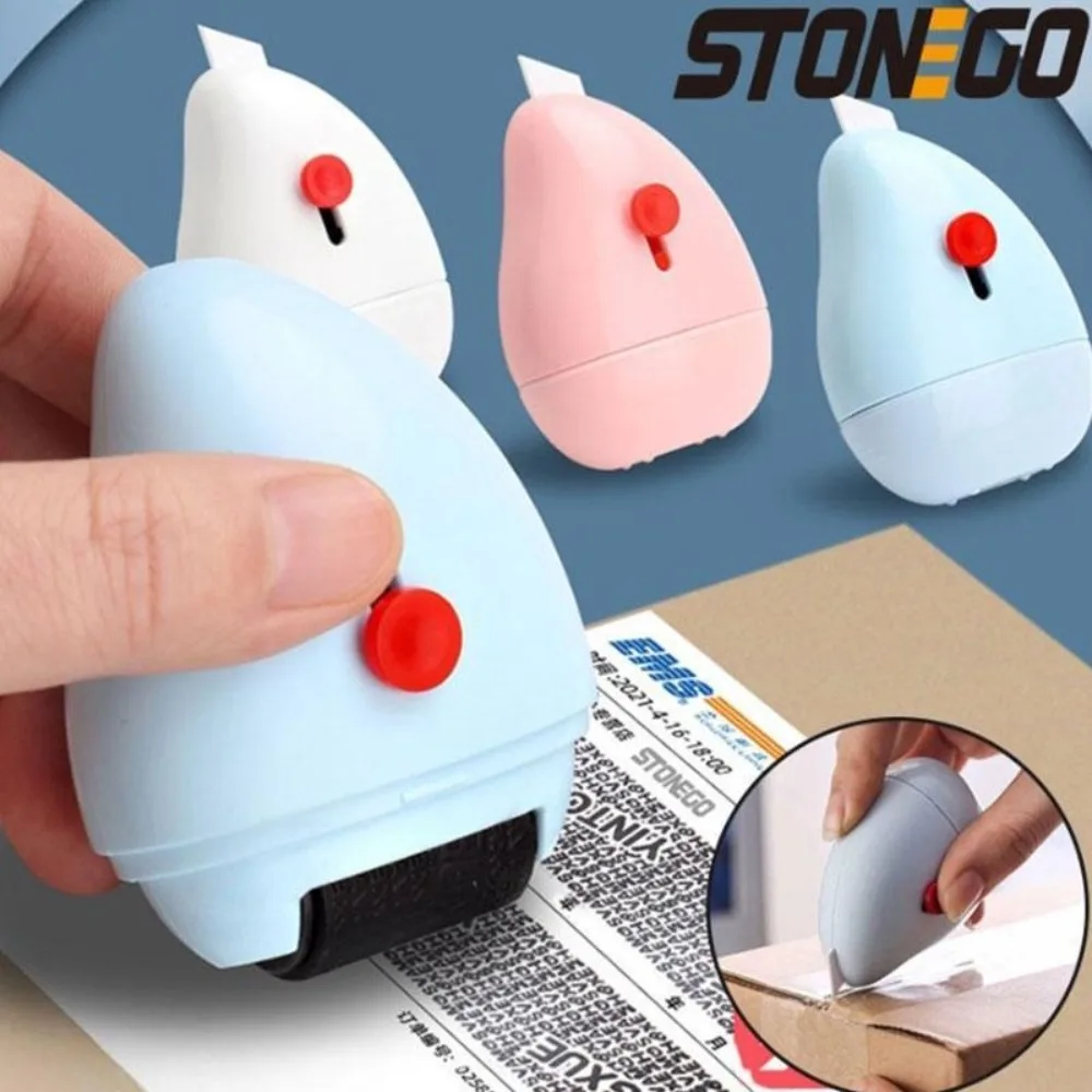 2-in-1 wiederverwendbarer Boxöffner-Roller, Identitätsdiebstahlschutzstempel für Identitätsschutz, vertraulicher Datenschutz, Rolling Stam Image