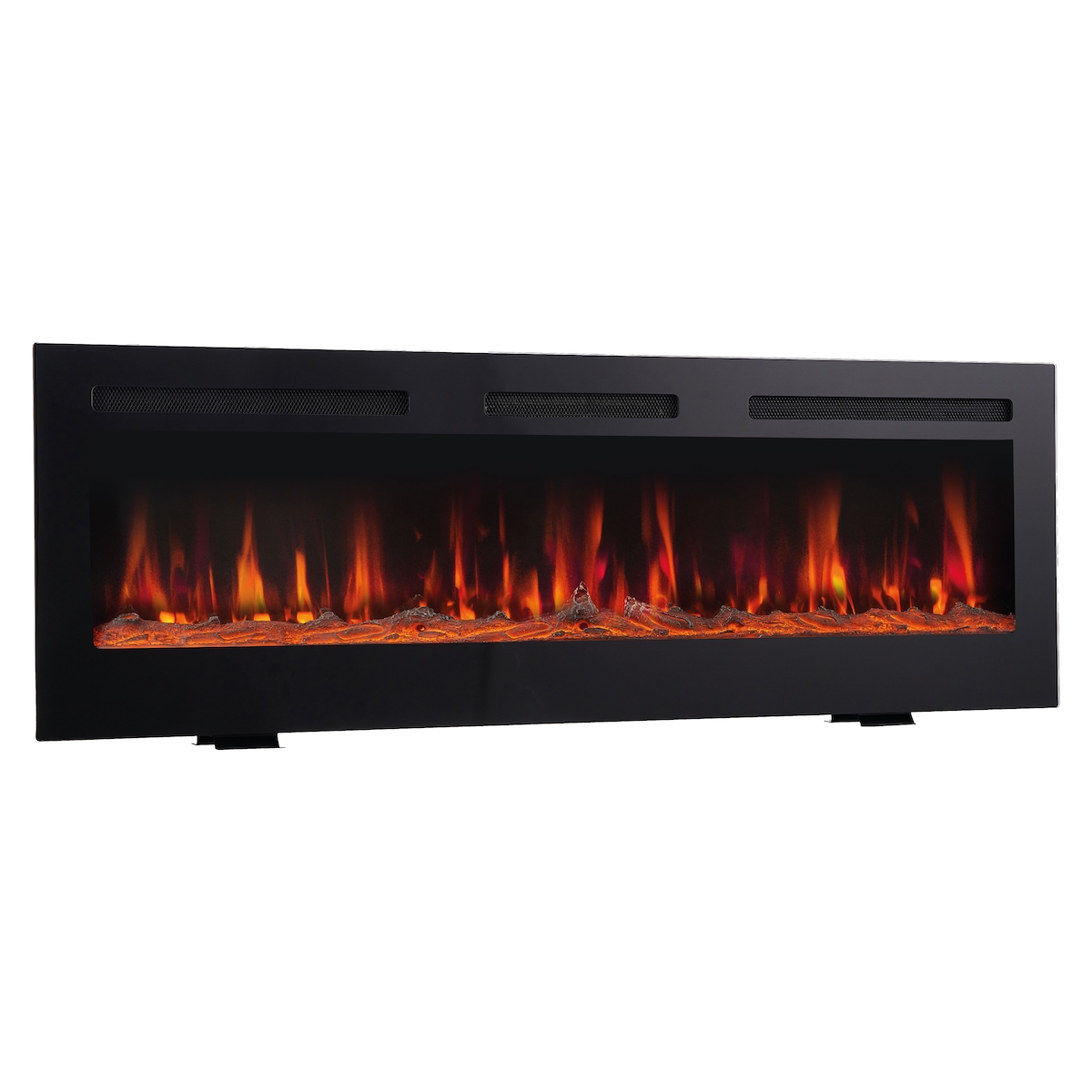 KAMINIO Elektrokamin MARLON - Elektrischer 3-in-1 Kamin mit Heizung, 3D-Flammeneffekt, 12 Flammenfarben, Fernbedienung - 36 Zoll Image