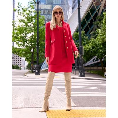 Boston Proper - Racing Red - Classic Tailored Coat - 14