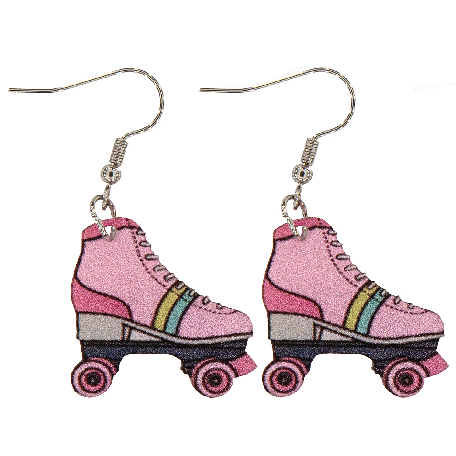 Ohrringe Rollschuhe, rosa Image
