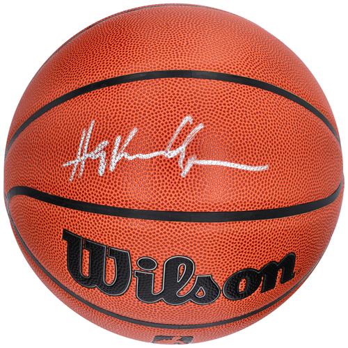 Hakeem Olajuwon Houston Rockets signierter Wilson Authentic Series Basketball für drinnen und draußen