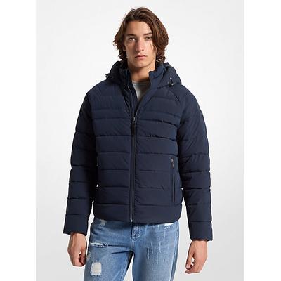 Michael Kors Clarkston Packable Quilted Hooded Jacket Blue L