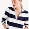 J. Crew Tops | J Crew 1984 Rugby Navy White Striped Rugby Long Sleeve Collared Shirt Xxs | Color: Red/White | Size: Xxs