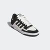 Sneaker ADIDAS SPORTSWEAR "RAPID COURT LOW", Gr. 42, schwarz-weiß (core schwarz, cloud weiß, cloud weiß), Leder, Synthetik, sportlich, Schuhe