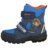 Klettboot LURCHI "Kostja-SYMPATEX", Kinder, Gr. 34, blau (blau, orange), Lederimitat, Textil, sportlich, Schuhe, Winterboots, Outdoorstiefel mit TEX, Größenschablone zum Download