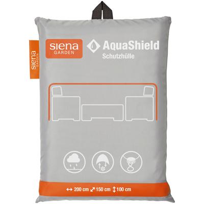Gartenmöbel-Schutzhülle SIENA GARDEN "AquaShield", grau, B:150cm H:100cm L:200cm, Polyester, Planen, Sitzgruppenhülle 200x150x100 cm Image