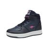 Sneaker KANGAROOS "K-CP Bound Mid EV", Gr. 35, blau (dk navy, daisy pink), Textil, Synthetik, sportlich, Schuhe, wasserabweisend und gefüttert