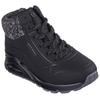 Sneaker SKECHERS "Uno Gen1 - Darling Daze", Kinder, Gr. 38, schwarz, Lederimitat, Textil, sportlich, Schuhe, Schnürboots, Winterstiefel, High Top Sneaker mit Warmfutter
