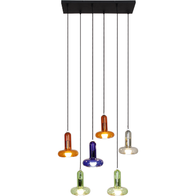ECO-LIGHT Pendelleuchte "Perseus", bunt (multicolor), H: 173,00cm, Lampen Image