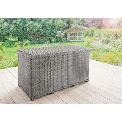 Kissenbox DESTINY "CASA", grau, B:175cm H:90cm T:86cm, Aluminium, Geflecht Polyrattan, Aufbewahrungsboxen, Polyrattan, Deckel mit Gasdruckfeder, inkl. Inlett mit Reißverschluß Image