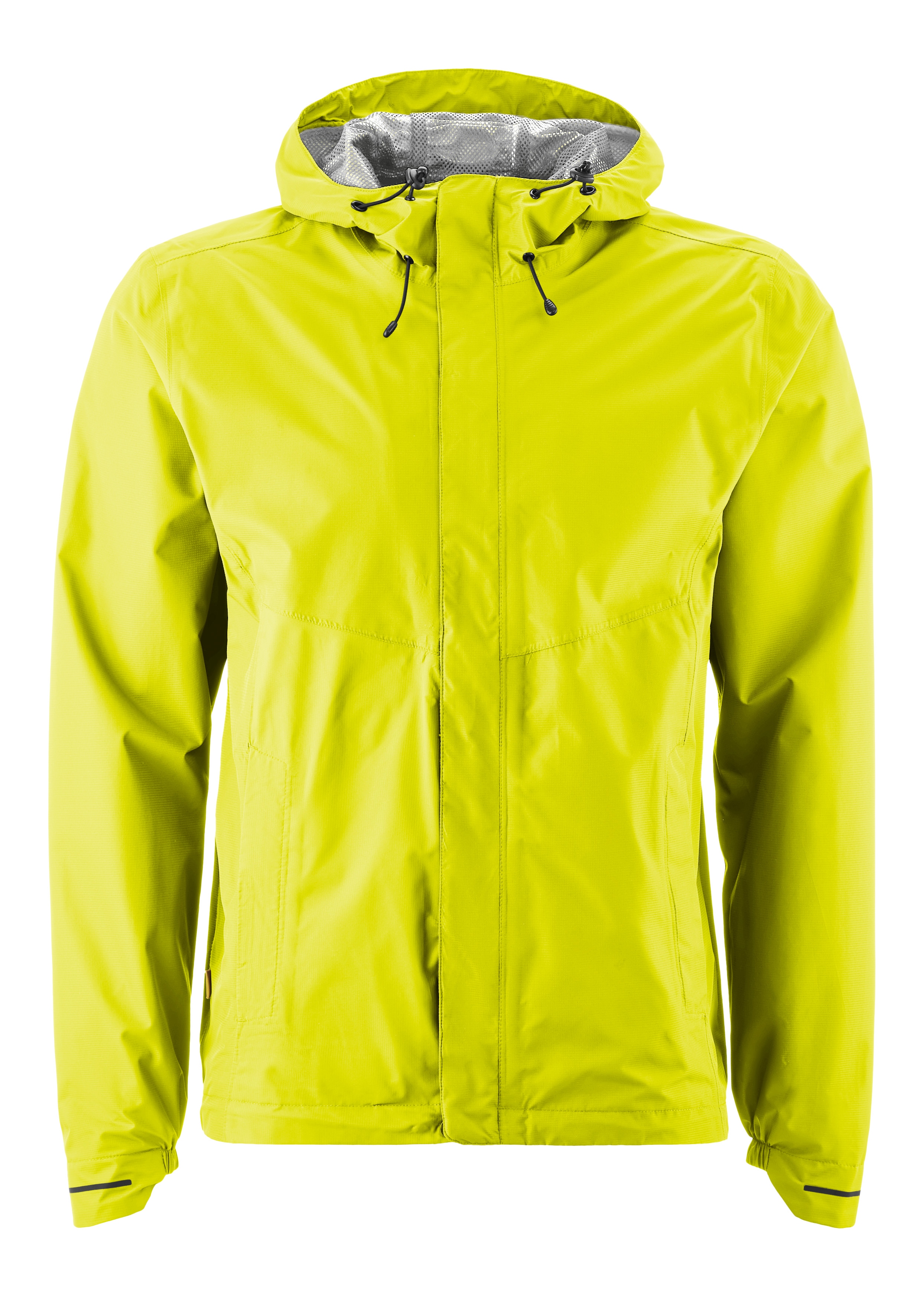 Fahrradjacke GONSO "SAVE JACKET ESSENTIAL M", Herren, Gr. L, gelb (neongelb), 100% Polyester, Rundhals, Jacken, Herren Regenjacke wind- und wasserdicht, Radjacke mit Kapuze Image