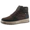 Winterboots RIEKER, Herren, Gr. 40, braun (dunkelbraun kombiniert), Leder, Lederimitat, Textil, sportlich, Schuhe, Sneaker, Schnürboots - 150 Jahre RIEKER Jubiläumsartikel