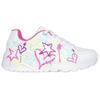 Sneaker SKECHERS "Uno Lite - My Drip", Kinder, Gr. 33, bunt (weiß, multi), Lederimitat, kontrastfarbene Details, modisch, Schuhe, Retro Sneaker, Plateausneaker mit modischer Chunky Sohle