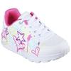 Sneaker SKECHERS "Uno Lite - My Drip", Kinder, Gr. 38, bunt (weiß, multi), Lederimitat, kontrastfarbene Details, modisch, Schuhe, Retro Sneaker, Plateausneaker mit modischer Chunky Sohle