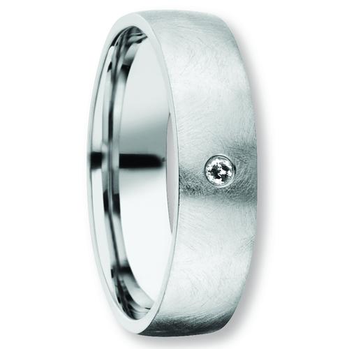 Diamantring VIVANCE Fingerringe Gr. 56, Silber 925 (Sterlingsilber), silberfarben (silber) Damen Silber Schmuck Freundschaft Partner