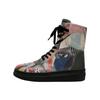 Schnürboots DOGO "Future Boots You Are Never Alone Damen Boots / Female", Damen, Gr. 36, Normalschaft, grau, Lederimitat, Schuhe, Vegan