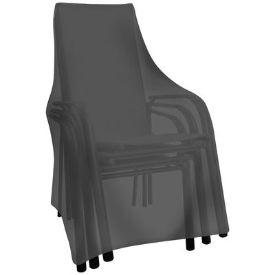 Abdeckhaube TEPRO "Universal", schwarz, B:65cm H:65cm T:150cm, Polyethylen (PE), Hüllen, für Stapel-/Gartenstühle Image