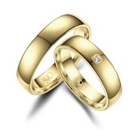 Trauring MARRYA Titan Ringe Trauringe Eheringe Partnerringe Gr. 64, gold (herren ring, gold), Fingerringe, Damen, 64, Titan