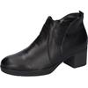 Ankleboots WALDLÄUFER "H-NADJA", Damen, Gr. 7 (40,5), schwarz, Nappaleder, unifarben, klassisch, Schuhe, Kurz-Stiefelette, Bequemschuh, Blockabsatz, in Komfortweite H
