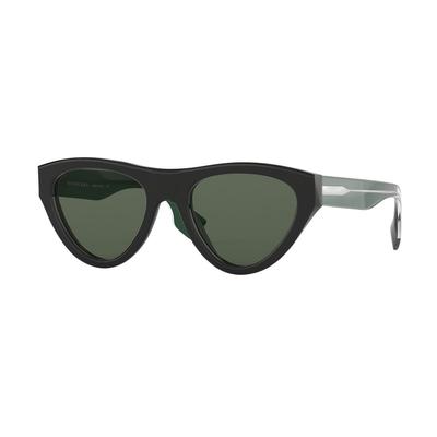 Burberry BE4285 379571 52 Transparent Green Woman Irregular Sunglasses