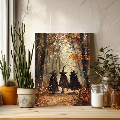 TEMU Witchy Canvas Art Print - 12x16