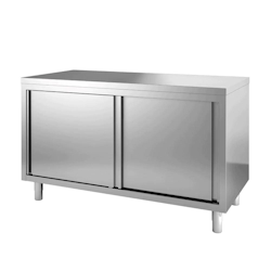 Arbeitsschrank 1200 x 600 x 850 mm - mit Schiebetüren - IDEAL Image