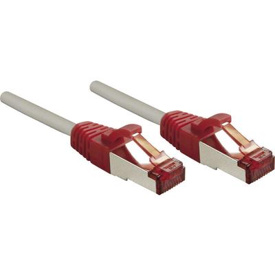 Lindy - 47838 RJ45 Netzwerkkabel, Patchkabel cat 6 s/ftp 2.00 m Grau mit Rastnasenschutz 1 St.