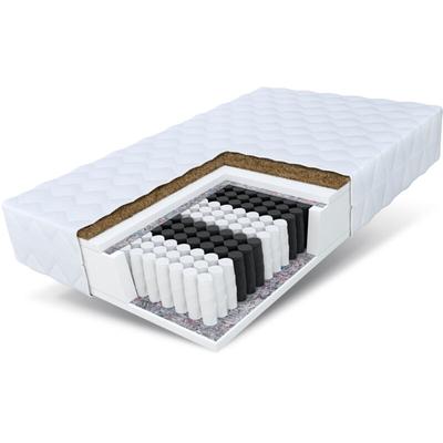 Matratze 100x200 Taschenfederkern 7 Zonen Kokos home Plus 17 cm Premium H3 Bett Image