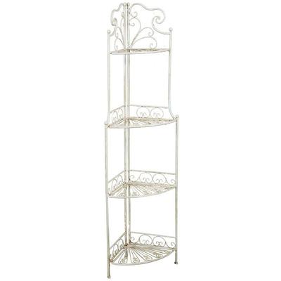 Etagere Balkon-Pflanzgefäß aus Schmiedeeisen, Pflanzenstütze, Blumentopfhalter, Regal für Außen Image