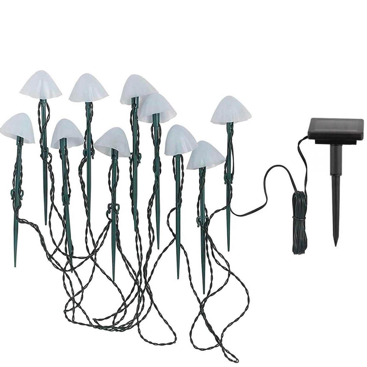 Lumisky Set mit 10 Mini-Solarpilzen Plastik 3.8M Weiss Image