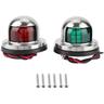 Led Feu De Navigation, 1 Paire Rouge Et Vert led Feu De Navigation Signal Signal Lampe Sidelight