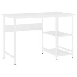 vidaXL Computertisch Weiß 105x55x72 cm MDF und Metall Image