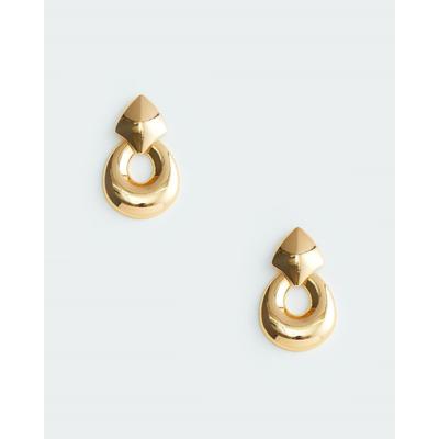 Plus Size Women's Round Diamond Stud Loop Earring by 8 Other Reasons in Gold (Size NO SIZE)