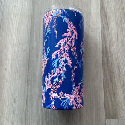 Lilly Pulitzer Kitchen | New Lilly Pulitzer Pink Blue Coral 16.57 Oz Water Metal Bottle | Color: Blue/Pink | Size: Os