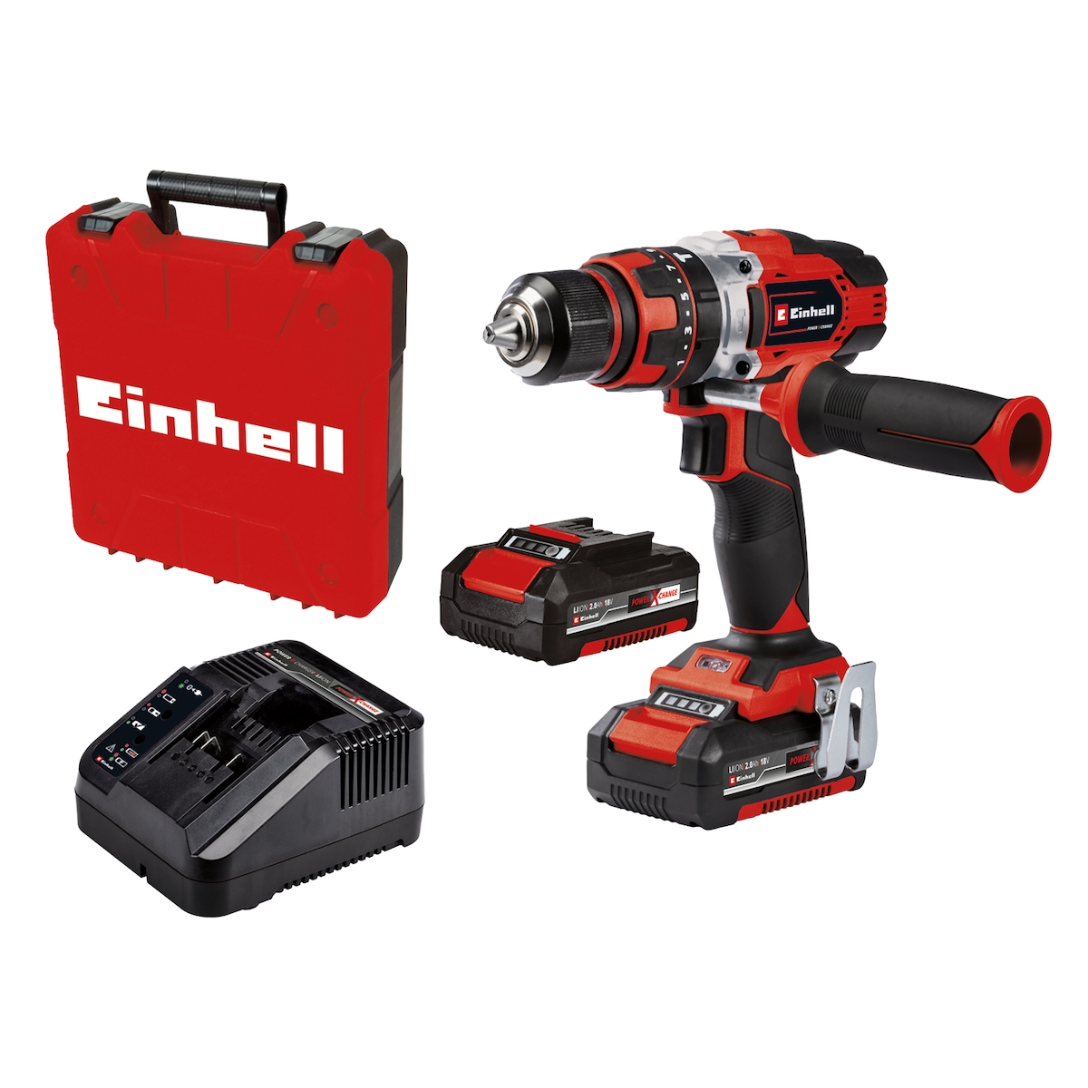 Einhell Akku Schlagbohrschrauber TE-CD 18/48 Li-i (2x2,0Ah) PXC inkl. Aufbewahrungskoffer Image