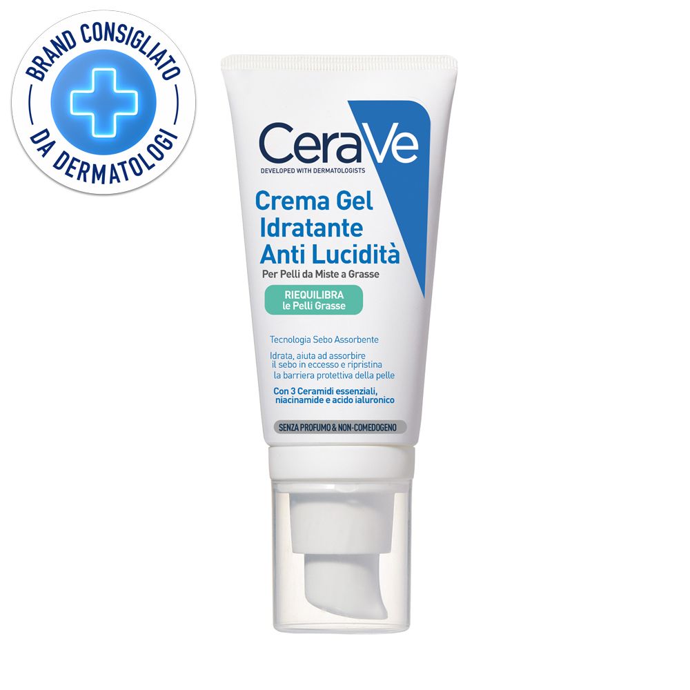 CeraVe Crema Gel Viso Idratante Anti-lucidità, Per Pelli da Miste a Gr