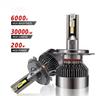 Memkey - H7-LED-Lampen 30000LM 200W für 24V-Automobile, 6001K Weiß