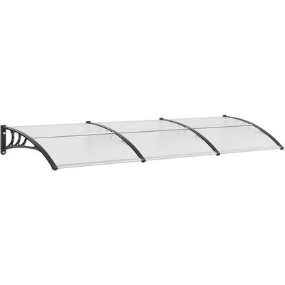 Vordach Haustür 965 x 2975 mm Überdachung UF50+ PC-Sonnenschutzfolie Haustürvordach PC-Blatt + Image