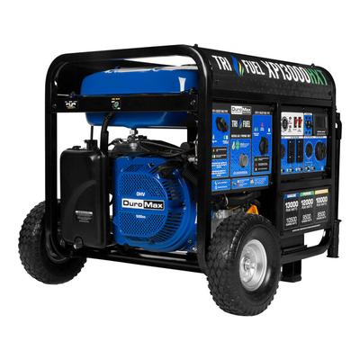 DuroMax XP13000HXT HXT Series 500 CC Tri Fuel Portable Generator with CO Alert - 13,000 / 10,500W, 120V/240V