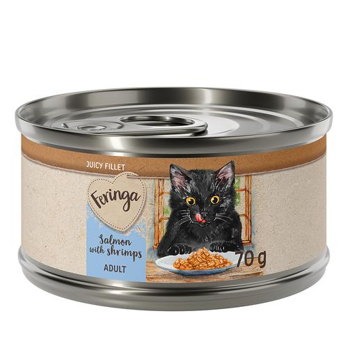 Feringa Juicy Fillet 12 x 70 g - Lachs mit Shrimps