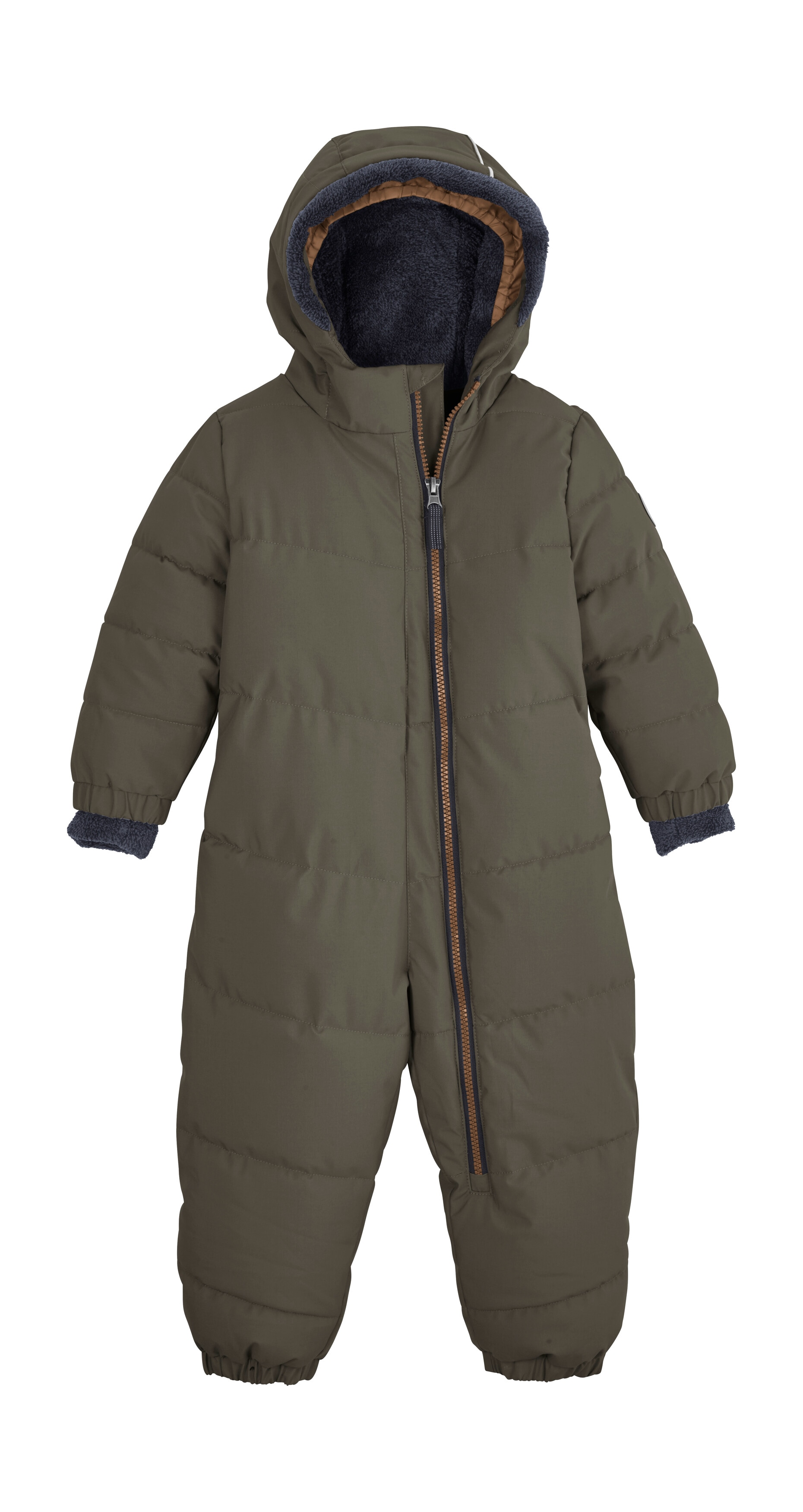 Overall "FIOW 20 MNS QLTD ONPC", Mädchen, Gr. 86/92, Normalgrößen, grün (schlamm), Obermaterial: 100% Polyester;Futter: 100% Polyester;Füllung: 100% Polyester, FIRST INSTINCT BY KILLTEC, Overalls Overall, Steppoverall mit Kapuze, 10.000 mm...