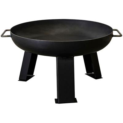 Feuerschale TEPRO "Toskana", schwarz, H:33cm Ø:50cm, Stahl, Feuerkörbe, 50 cm, Stahl Image