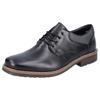 Schnürschuh RIEKER, Herren, Gr. 46, schwarz, Leder, Textil, elegant, Schuhe, in eleganter Optik, Freizeitschuh, Halbschuh, Schnürschuh