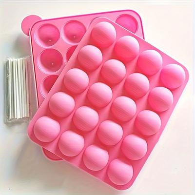 TEMU 20-cavity Silicone Lollipop Mold For Cake Pops, Chocolate, Candy Making - , Oven Safe, Dishwasher & Freezer Safe, Bpa Free Baking Accessory - 1pc Kitchen Essential