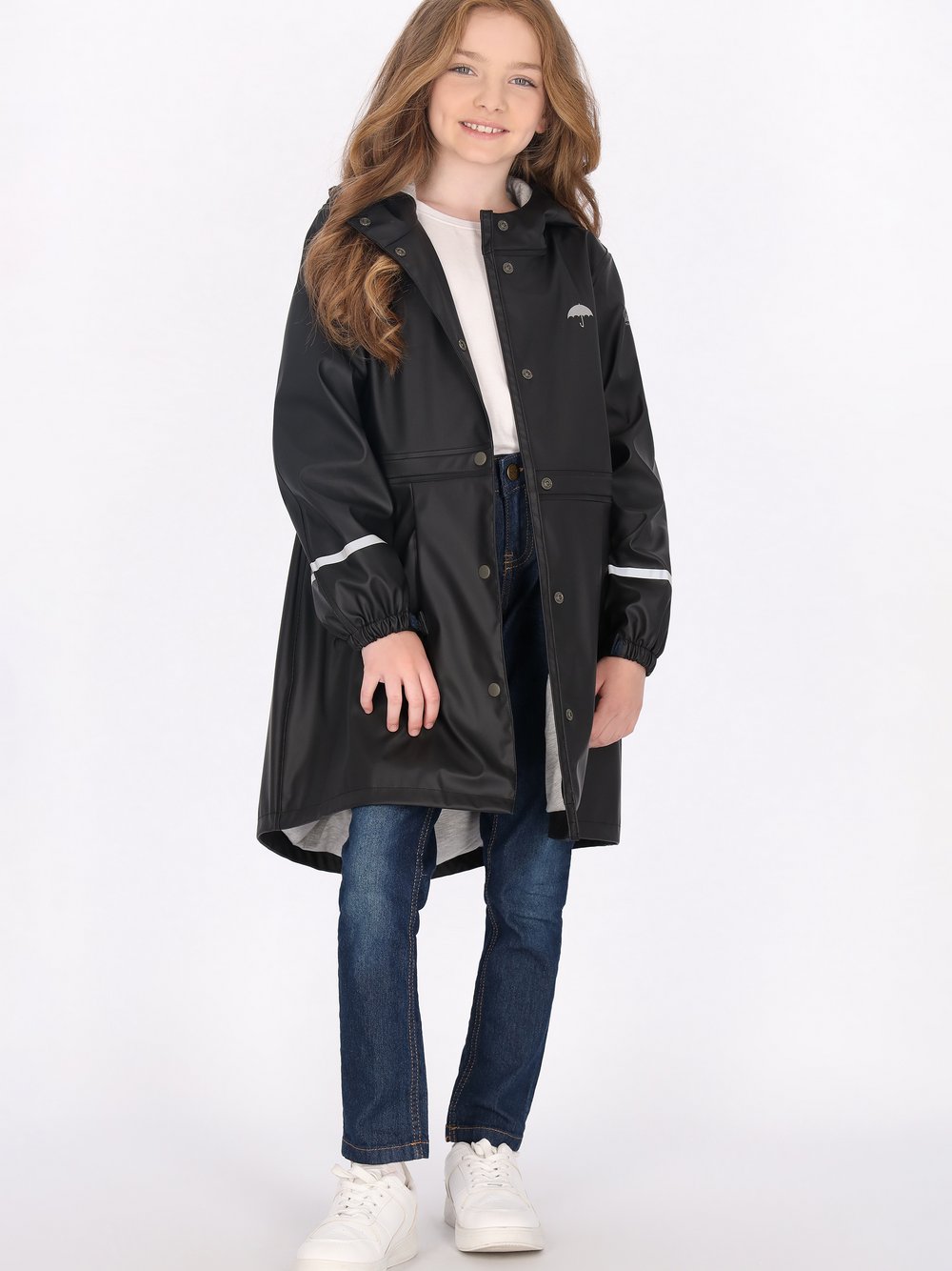 Schmuddelwedda Regenmantel Mädchen schwarz, 134 Image